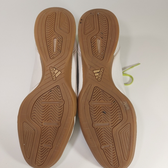 Adidas F50 White Blue Green Mens Indoor Soccer Shoes, Size 12 - Picture 7 of 8